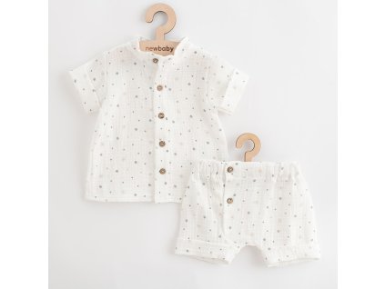 Kojenecká mušelínová košile s kraťasy New Baby Arthur - vel. 74 (6-9m)