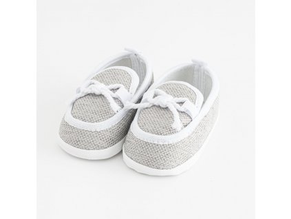 Kojenecké mokasíny-capáčky New Baby šedá 0-3 m - vel. 116/122
