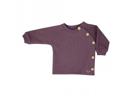Kojenecké tričko s dlouhým rukávem Koala Pure purple - vel. 68 (4-6m)
