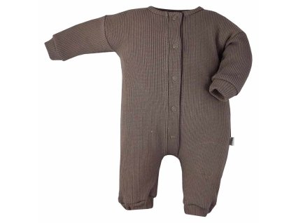 Kojenecký overal Koala Pure brown - vel. 74 (6-9m)