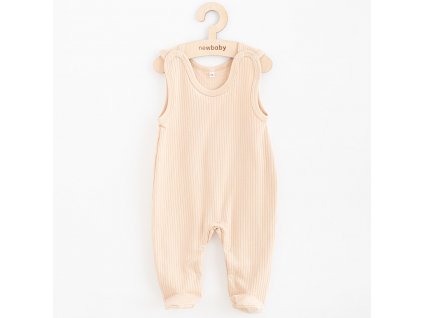 Kojenecké bavlněné dupačky New Baby Practical béžová - vel. 74 (6-9m)