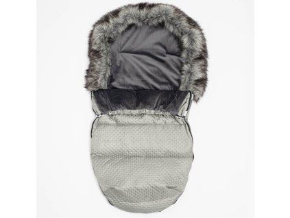 Zimní fusak New Baby Lux Fleece grey