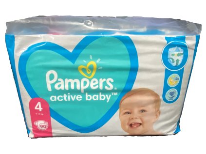 Pampers Active baby 4 Maxi (9-14kg) 90 ks