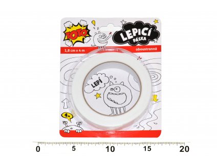 Lepící páska 18mm x 4m oboustranná