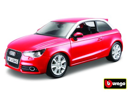 Bburago Audi A1 červená 1:24
