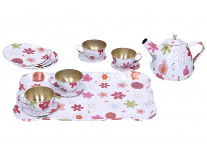 Čajový set kovový