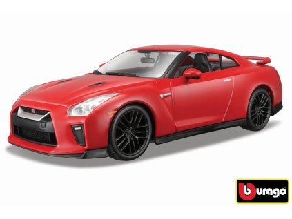 Bburago 1:24 Nissan GT-R Red