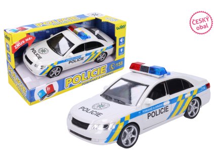 Policejní auto s efekty 24 cm - Český obal