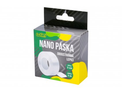Oboustranná lepící nano páska, 3m x 3cm