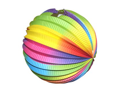 Lampion koule rainbow 25 cm