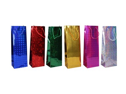 Dárková taška na láhev M 12x34x9 cm Celorok