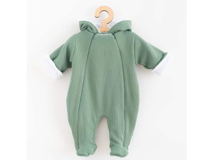 Kojenecká kombinéza s kapucí New Baby Frosty mint - vel. 68 (4-6m)