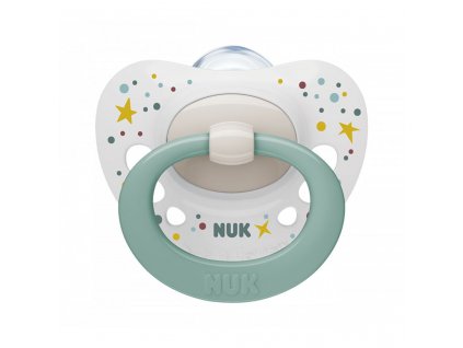Šidítko NUK Signature 0-6m zeleno bílá - vel. 0-6 m