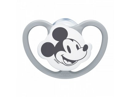 Šidítko Space NUK 6-18m Disney Mickey Mouse šedá