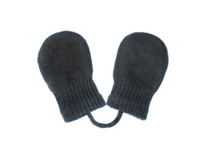 Dětské zimní rukavičky New Baby grafit - vel. 56 (0-3m)
