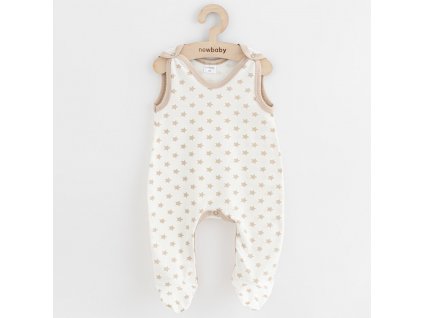 Kojenecké dupačky New Baby Classic II hvězdy béžové - vel. 80 (9-12m)