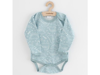 Kojenecké body New Baby Classic II dino mátový - vel. 74 (6-9m)