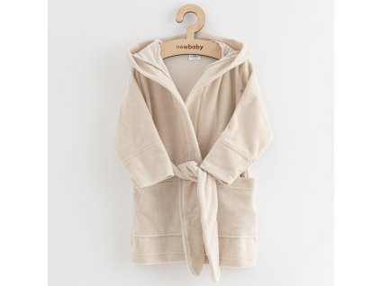 Dětský froté župan New Baby Comfortably beige - vel. 92/98