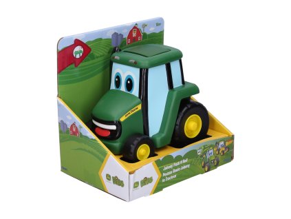 JD Kids John Deere - Traktor Johnny zmáčkni a jeď 15 cm