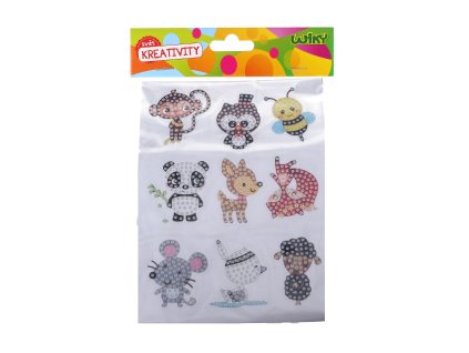 Kreativní set diamond nálepky s kamínky Zvířátka