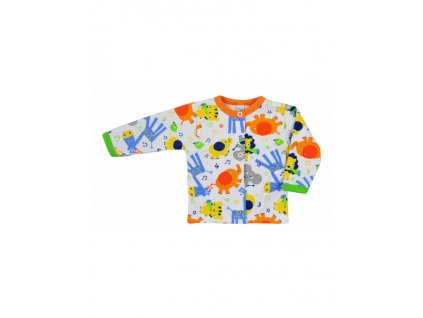 Kojenecký kabátek Bobas Fashion Zoo oranžový - vel. 74 (6-9m)