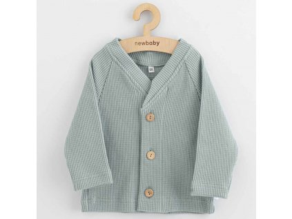 Kojenecký kabátek na knoflíky New Baby Luxury clothing Oliver šedý - vel. 62 (3-6m)