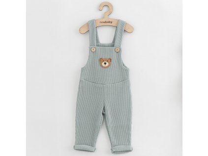Kojenecké lacláčky New Baby Luxury clothing Oliver šedé - vel. 56 (0-3m)
