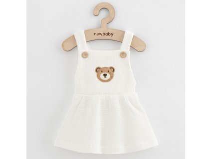 Kojenecká laclová sukýnka New Baby Luxury clothing Laura bílá - vel. 56 (0-3m)