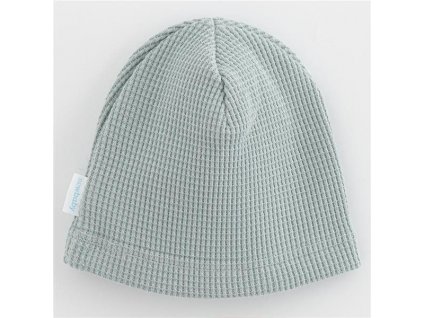Kojenecká bavlněná čepička New Baby Luxury clothing šedá - vel. 92/98