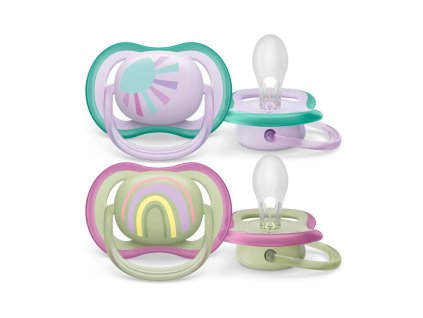 Šidítko Avent Ultra air 2ks 0- 6 m holčička - vel. 0-6 m