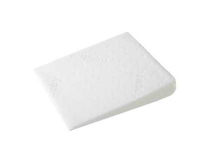 Kojenecký polštář - klín New Baby BASIC 30x37 cm do kočárku bílý