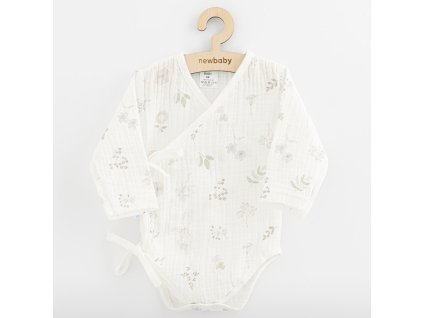 Kojenecké mušelínové body s bočním zapínáním New Baby Zoe - vel. 62 (3-6m)