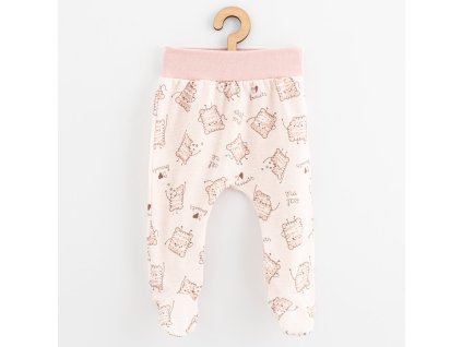 Kojenecké bavlněné polodupačky New Baby Biscuits růžová - vel. 86 (12-18m)