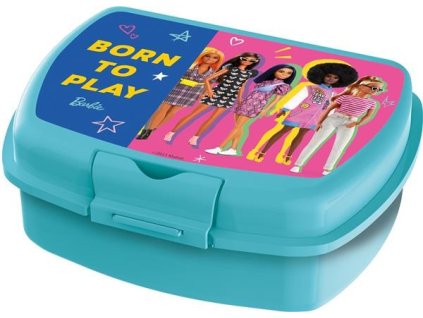 Svačinový box Barbie tyrkysový