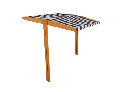Stříška pro dětské dřevěné pískoviště Baby Mix 120x120 cm modro-bílá