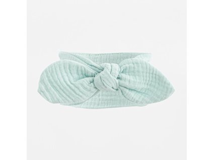 Kojenecká mušelínová čelenka New Baby Feeling šalvějová