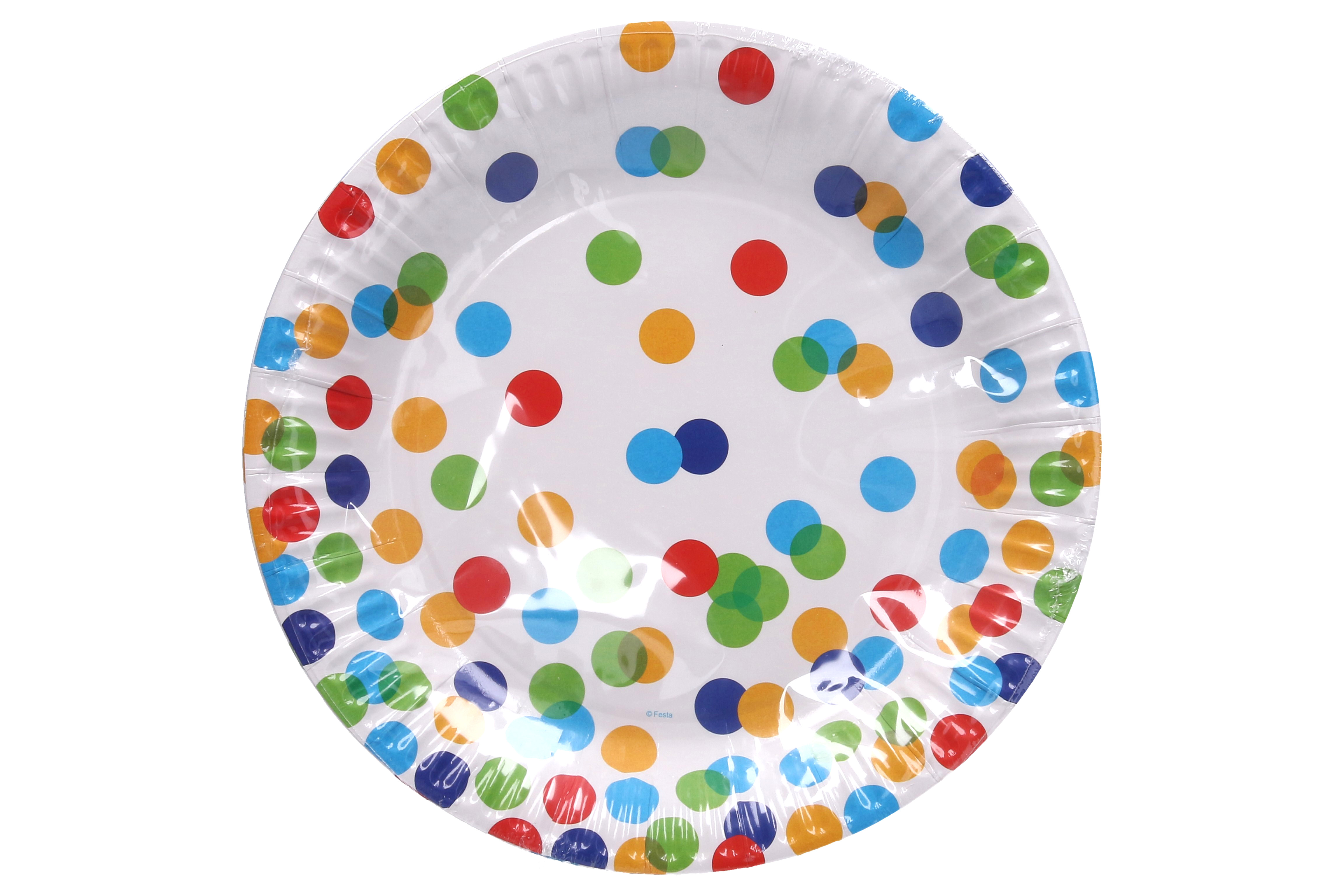 Wiky Párty tácky TEČKY 23 cm, 6 ks