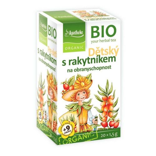 Apotheke BIO Čaj dětský Rakytníkový na obranyschopnost 20x1,5g