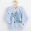 Kojenecká souprava tričko a tepláčky New Baby Happy Elephant blue - vel. 56 (0-3m)