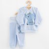 Kojenecká souprava tričko a tepláčky New Baby Happy Elephant blue - vel. 74 (6-9m)