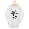 Dětské body s potiskem New Baby Malé nohy, velké sny! - vel. 68 (4-6m)