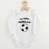 Dětské body s potiskem New Baby Malé nohy, velké sny! - vel. 68 (4-6m)