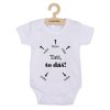 Dětské body s potiskem New Baby Tati, to dáš! - krátký rukáv - vel. 86 (12-18m)