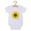 Dětské body s potiskem New Baby Slunečnice - krátký rukáv - vel. 80 (9-12m)