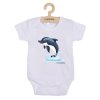 Dětské body s potiskem New Baby Dolphin- krátký rukáv - vel. 62 (3-6m)