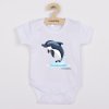 Dětské body s potiskem New Baby Dolphin- krátký rukáv - vel. 62 (3-6m)