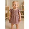 Kojenecké mušelínové šaty New Baby lavender - vel. 68 (4-6m)