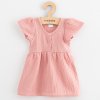 Kojenecké mušelínové šaty New Baby pink - vel. 68 (4-6m)