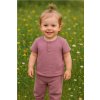 Kojenecká mušelínová souprava tričko a kalhoty New Baby lavender - vel. 62 (3-6m)