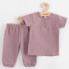 Kojenecká mušelínová souprava tričko a kalhoty New Baby lavender - vel. 68 (4-6m)